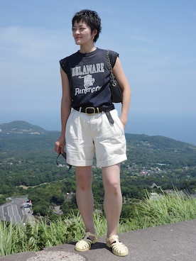 「meduse（メデュース）のアイテム」を使った、minaさん（レディース・170cm）の夏コーディネート