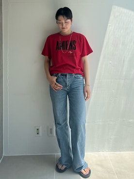 「アイテム（サンダル）」を使った、minaさん（レディース・170cm・20代）の夏コーディネート