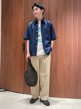 「caban（キャバン）のアイテム」を使った、Arisawa_TOMORROWLANDさん（メンズ・175cm）の夏コーディネート