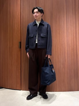 「caban（キャバン）のアイテム」を使った、Arisawa_TOMORROWLANDさん（メンズ・175cm）の冬コーディネート