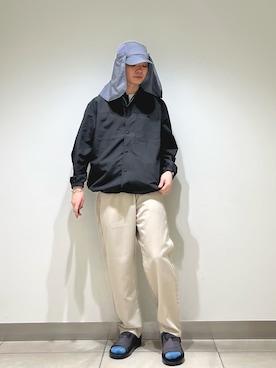 「EKAL（エカル）のアイテム」を使った、EIKICHIさん（メンズ・170cm）の春コーディネート