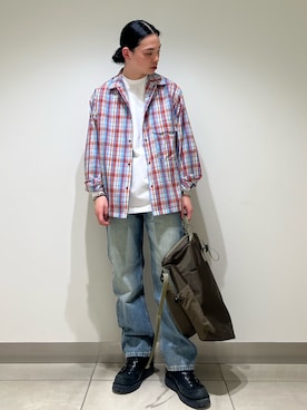 「Snow Peak（スノーピーク）のアイテム」を使った、EIKICHIさん（メンズ・170cm）の春コーディネート