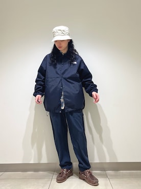 「URBAN RESEARCH（アーバンリサーチ）のTHE NORTH FACE PURPLE LABEL　StretchTwillFieldHat（ハット、ベージュ系）」を使った、EIKICHIさん（メンズ・170cm）の春コーディネート
