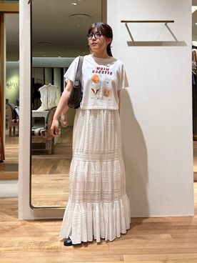 「THE PAUSE（ザ ポーズ）のアイテム」を使った、RIRI_WHIMさん（レディース・158cm）の夏コーディネート