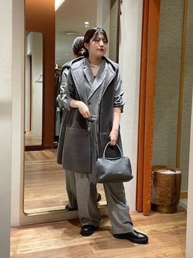 「アイテム（オールインワン・サロペット）」を使った、RIRI_WHIMさん（レディース・158cm）の秋コーディネート