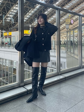 「アイテム（チョーカー）」を使った、RIRI_WHIMさん（レディース・158cm）の秋コーディネート