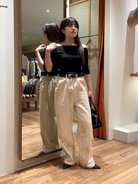 「THE PAUSE（ザ ポーズ）のアイテム」を使った、RIRI_WHIMさん（レディース・158cm）の春コーディネート