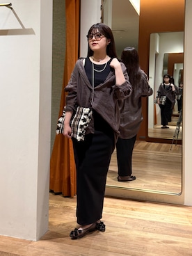 「THE PAUSE（ザ ポーズ）のアイテム」を使った、RIRI_WHIMさん（レディース・158cm）の夏コーディネート