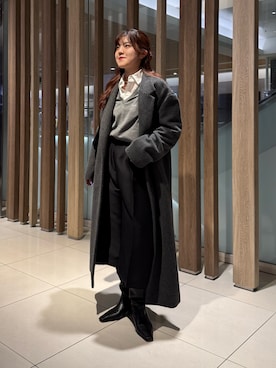 「アイテム（チョーカー）」を使った、RIRI_WHIMさん（レディース・158cm）の冬コーディネート