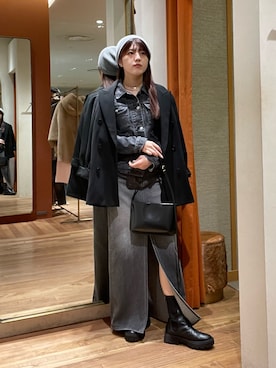 「アイテム（チョーカー）」を使った、RIRI_WHIMさん（レディース・158cm）の秋コーディネート