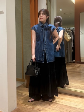 「Whim Gazette（ウィムガゼット）のアイテム」を使った、RIRI_WHIMさん（レディース・158cm）の春コーディネート