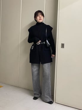 「アイテム（ベスト）」を使った、RIRI_WHIMさん（レディース・158cm）の秋コーディネート