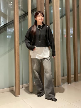 「アイテム（チョーカー）」を使った、RIRI_WHIMさん（レディース・158cm）の秋コーディネート