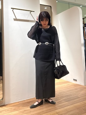 「Drawing Numbers（ドローイング ナンバーズ）のアイテム（トップス）」を使った、RIRI_WHIMさん（レディース・158cm）の春コーディネート