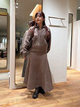 「THE PAUSE（ザ ポーズ）のアイテム」を使った、RIRI_WHIMさん（レディース・158cm）の冬コーディネート