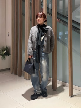 「THE PAUSE（ザ ポーズ）のアイテム」を使った、RIRI_WHIMさん（レディース・158cm）の冬コーディネート