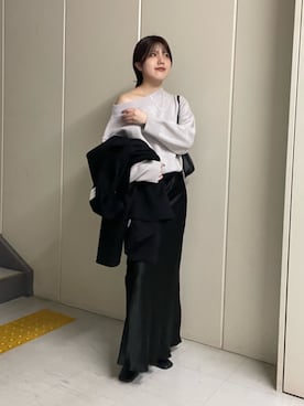 「アイテム（ピーコート）」を使った、RIRI_WHIMさん（レディース・158cm）の秋コーディネート