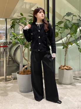 「アイテム（チョーカー）」を使った、RIRI_WHIMさん（レディース・158cm）の秋コーディネート