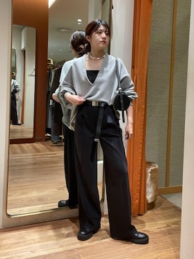 「アイテム（チョーカー）」を使った、RIRI_WHIMさん（レディース・158cm）の秋コーディネート