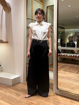「Drawing Numbers（ドローイング ナンバーズ）のアイテム」を使った、RIRI_WHIMさん（レディース・158cm）の春コーディネート