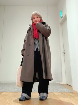 「アイテム（リング）」を使った、あおばさん（レディース・152cm）の冬コーディネート