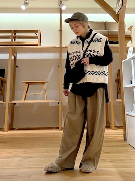 「SMELLY（スメリー）のアイテム（リング）」を使った、あおばさん（レディース・152cm）の秋コーディネート