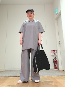 「KBF（ケイビーエフ）のアイテム（帽子）」を使った、あおばさん（レディース・152cm）の春コーディネート