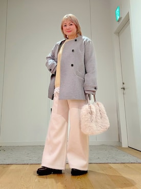 「SMELLY（スメリー）のアイテム」を使った、あおばさん（レディース・152cm）の冬コーディネート