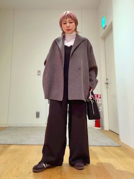 「アイテム（サロペット/オーバーオール）」を使った、あおばさん（レディース・152cm）の秋コーディネート