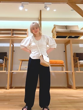 「SMELLY（スメリー）のアイテム」を使った、aobam0006さん（骨格ストレート・レディース・152cm）の夏コーディネート