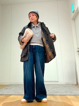 「冬の注目アウター」｜あおばさん（レディース・152cm）の秋コーディネート