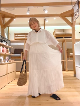 「アイテム（バングル/リストバンド）」を使った、aobam0006さん（レディース・152cm）の夏コーディネート