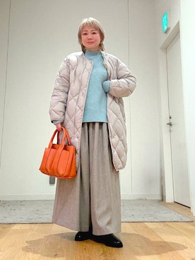 「SMELLY（スメリー）のアイテム」を使った、あおばさん（レディース・152cm）の冬コーディネート