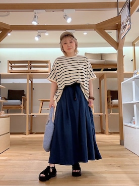 「出勤コーデ」｜あおばさん（レディース・152cm）の夏コーディネート