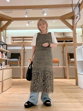 「出勤コーデ」｜あおばさん（レディース・152cm）の夏コーディネート