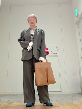 「SMELLY（スメリー）のアイテム」を使った、あおばさん（レディース・152cm）の春コーディネート