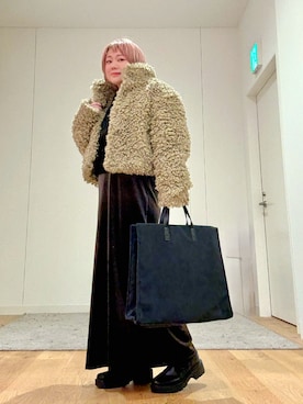 「KBF（ケイビーエフ）のアイテム」を使った、あおばさん（レディース・152cm）の秋コーディネート