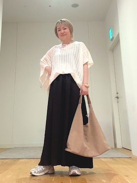 「LAATO（ラート）のアイテム」を使った、あおばさん（レディース・152cm）の夏コーディネート