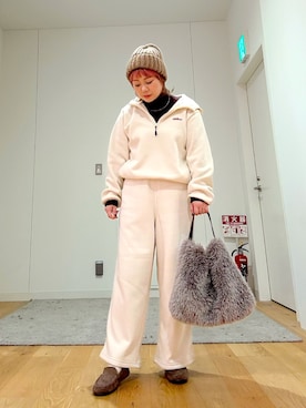 「アイテム（スリッポン）」を使った、あおばさん（レディース・152cm）の秋コーディネート