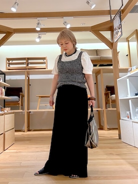 「KBF（ケイビーエフ）のアイテム」を使った、あおばさん（レディース・152cm）の秋コーディネート