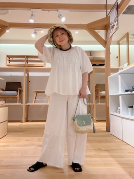 「SMELLY（スメリー）のアイテム（帽子）」を使った、aobam0006さん（レディース・152cm）の夏コーディネート
