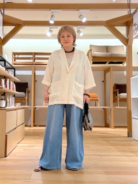 「アイテム（その他アウター）」を使った、aobam0006さん（レディース・152cm）の夏コーディネート