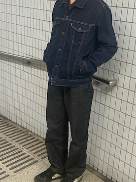 「アイテム（デニムジャケット）」を使った、rm7さん（メンズ・175cm）の秋コーディネート