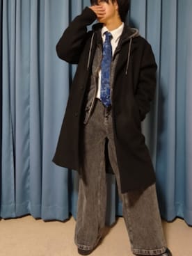 「CLEL（クレイル）の【CLEL】Vintage Design Flare Denim Pants /ヴィンテージデザイン フレアデニムパンツ（デニムパンツ）」を使った、Kouさん（メンズ・165cm）の秋コーディネート