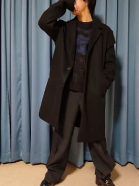 「アイテム（ダウンジャケット/コート）」を使った、Kouさん（メンズ・165cm）の秋コーディネート