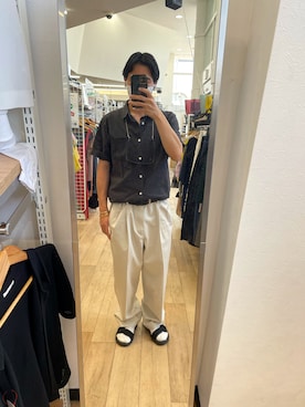 「GAP（ギャップ）のアイテム（トップス）」を使った、akiさん（メンズ・162cm）の夏コーディネート