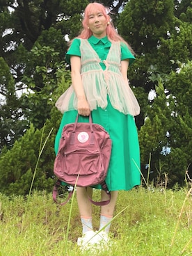 「アイテム（シャツワンピース）」を使った、kumanomi06さん（レディース・166cm）の秋コーディネート