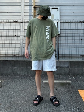 「WTAPS（ダブルタップス）のアイテム（トップス）」を使った、𝒑𝒋 𝒂𝒏𝒅 𝒆𝒄さん（メンズ・168cm）の夏コーディネート