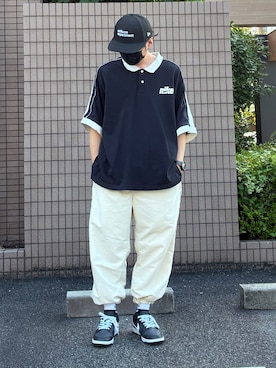 「uniform experiment（ユニフォームエクスペリメント）のアイテム」を使った、𝐩𝐣 𝐚𝐧𝐝 𝐞𝐜さん（メンズ・168cm）の秋コーディネート