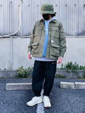 「WTAPS（ダブルタップス）のアイテム（パンツ）」を使った、𝒑𝒋 𝒂𝒏𝒅 𝒆𝒄さん（メンズ・168cm）の冬コーディネート